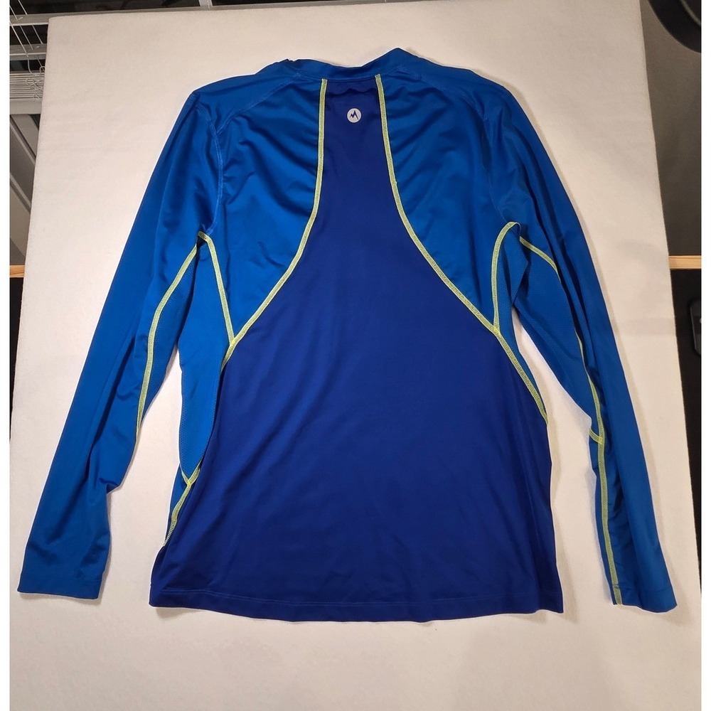 Marmot Performance Shirt Mens‎ Small Blue Excellent Long Sleeve Hiking Running - Picture 2 of 8